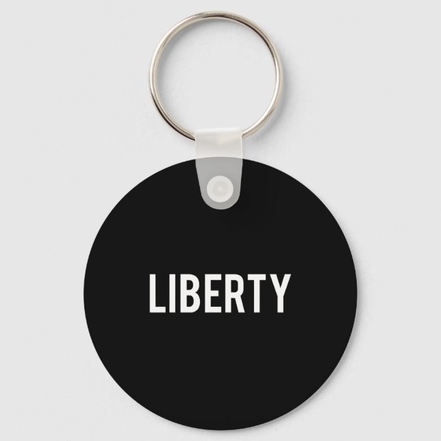 Liberty - Cool New Funny Name Fan Gift Tee  Key Ring (Front)