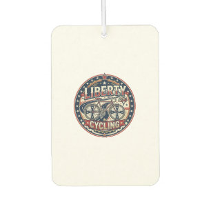 Liberty Cycling Patriotic Patriotic Cycling Vintag Car Air Freshener