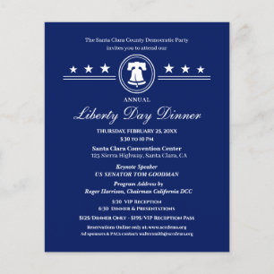 Liberty Day Dinner Political Fundraiser Invitation