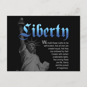 Liberty Declared Postcard