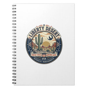 Liberty Desert Patriotic Patriotic Desert Cactus U Notebook