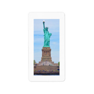 Liberty Enlightening the World Lazarus Poem Label