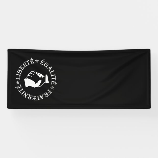 Liberty, equality, fraternity banner (Horizontal)