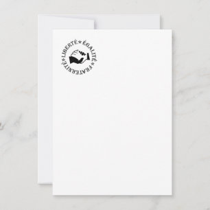 Liberty, equality, fraternity invitation