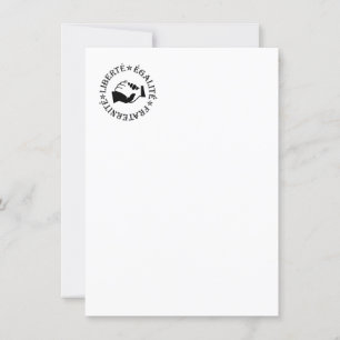 Liberty, equality, fraternity invitation