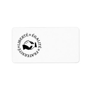 Liberty, equality, fraternity label