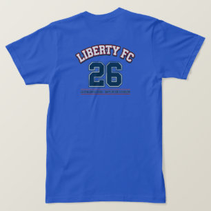 Liberty FC Navy Star Tee  Premium USA Football 