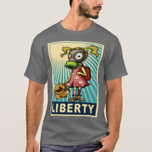 Liberty Fight Pollution Rise Against Pollution Pol T-Shirt
