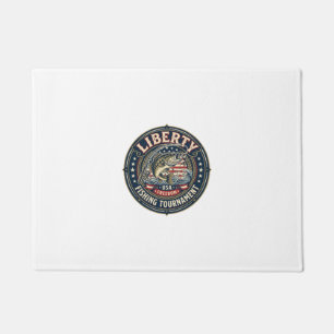 Liberty Fishing Tournament Patriotic Patriotic Fis Doormat