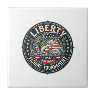 Liberty Fishing Tournament Patriotic Patriotic Fis Tile