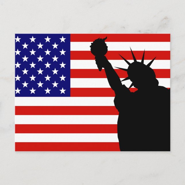 Liberty Flag Postcard (Front)
