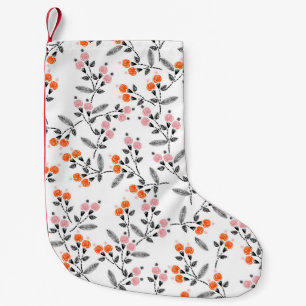 Liberty Florals: Hand-Stitched Embroidery Small Christmas Stocking