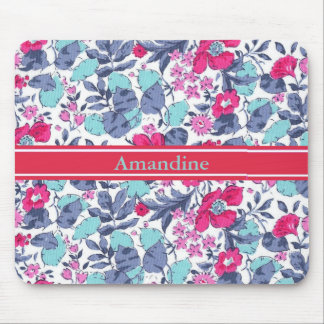 Liberty flower personnalisable first name mouse mat