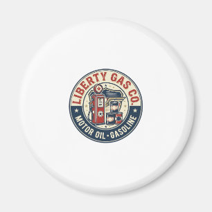 Liberty Gas Co Patriotic Patriotic Gas Station Mot Magnet
