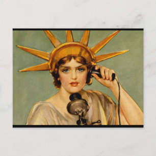 Liberty Girl - "Call Me" Postcard