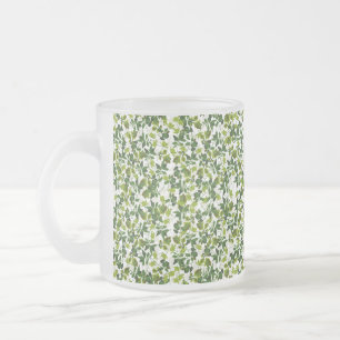 Liberty Green 2 Frosted Glass Coffee Mug