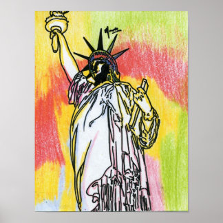 Liberty,guardian of our shores Painting Posters