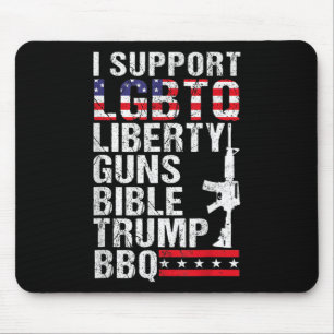 Liberty Guns Bible Trump Bbq Mouse Mat