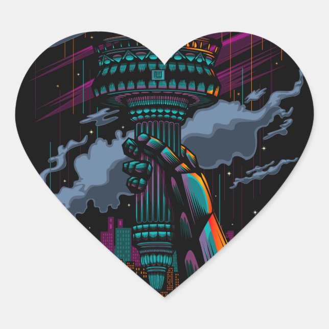 Liberty Heart Sticker (Front)