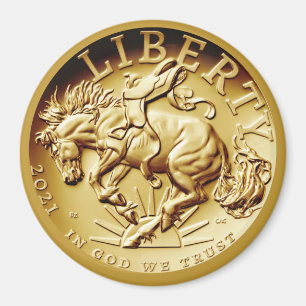 Liberty Horse Coin Magnet