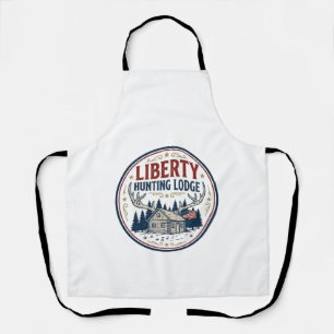 Liberty Hunting Lodge Patriotic Patriotic Hunting  Apron