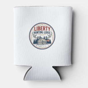 Liberty Hunting Lodge Patriotic Patriotic Hunting Can Cooler