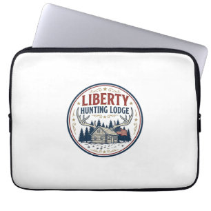 Liberty Hunting Lodge Patriotic Patriotic Hunting  Laptop Sleeve