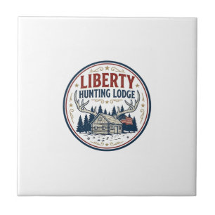 Liberty Hunting Lodge Patriotic Patriotic Hunting Tile