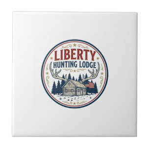 Liberty Hunting Lodge Patriotic Patriotic Hunting Tile