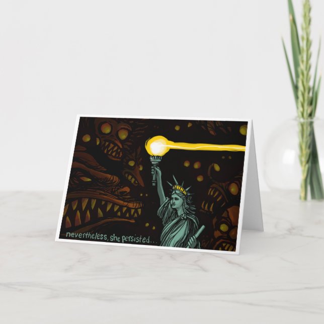 Liberty in Darkness: Nevertheless She Persisted Card (Front)