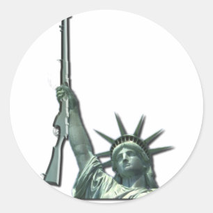 LIBERTY IN FIREARMS - 2ND AMENDMENT CLASSIC ROUND STICKER