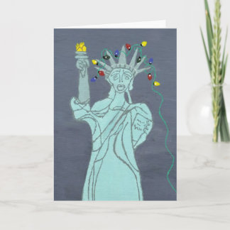 Liberty In Lights Holiday Card