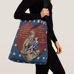 Liberty in the Heart - Patriotic - Personalised Crossbody Bag