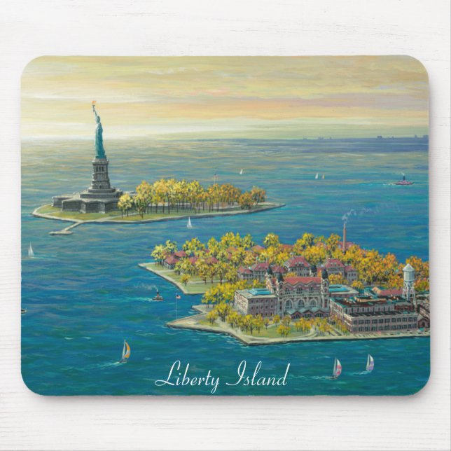 LIberty Island, New York Mouse Mat (Front)