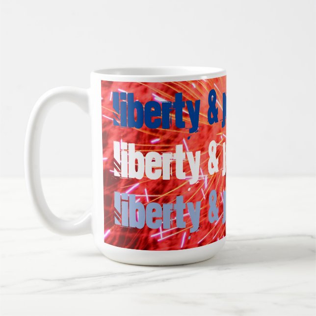 "Liberty & Justice For All" - July 4  Coffee Mug (Left)