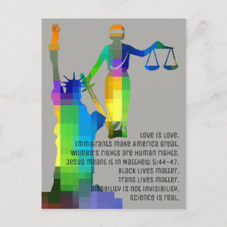 Liberty & Justice Postcard