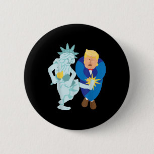 Liberty Kicks Trump 2020 Election Anti Donald 6 Cm Round Badge