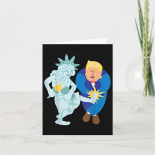 Liberty Kicks Trump 2020 Election Anti Donald Card