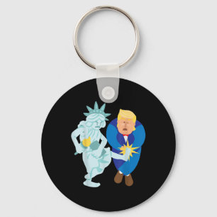 Liberty Kicks Trump 2020 Election Anti Donald Demo Key Ring
