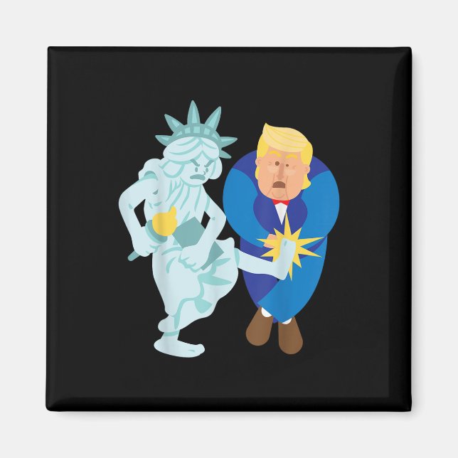 Liberty Kicks Trump 2020 Election Anti Donald Demo Magnet (Front)