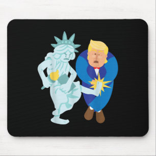 Liberty Kicks Trump 2020 Election Anti Donald Demo Mouse Mat