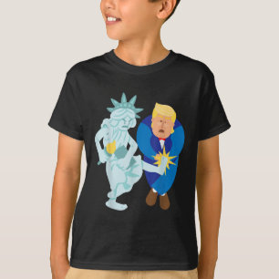 Liberty Kicks Trump 2020 Election Anti Donald Demo T-Shirt