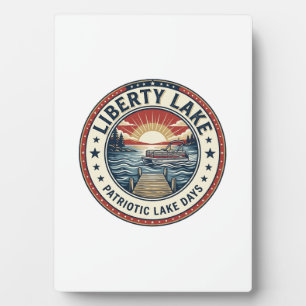 Liberty Lake Patriotic Patriotic Lake Life Vintage Plaque
