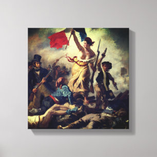 Liberty Leading the People Eugène Delacroix Canvas Print