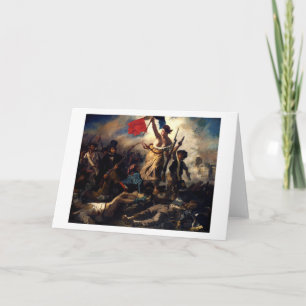 Liberty Leading the People, Eugene Delacroix Card