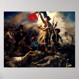 Liberty Leading the People, Eugene Delacroix Poster