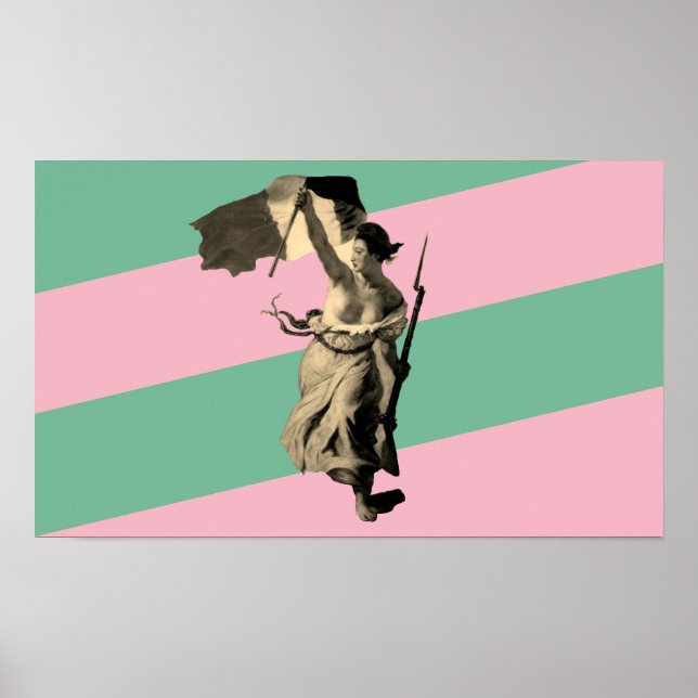 Liberty Leading the People - Eugène Delacroix Poster (Front)