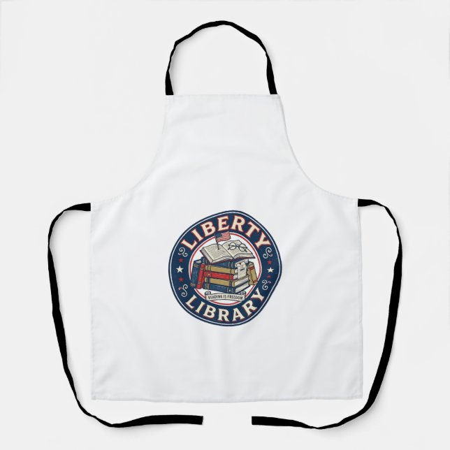 Liberty Library Patriotic Patriotic Library Readin Apron (Front)