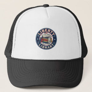 Liberty Library Patriotic Patriotic Library Readin Trucker Hat