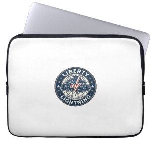 Liberty Lightning Patriotic Patriotic Storm Lightn Laptop Sleeve